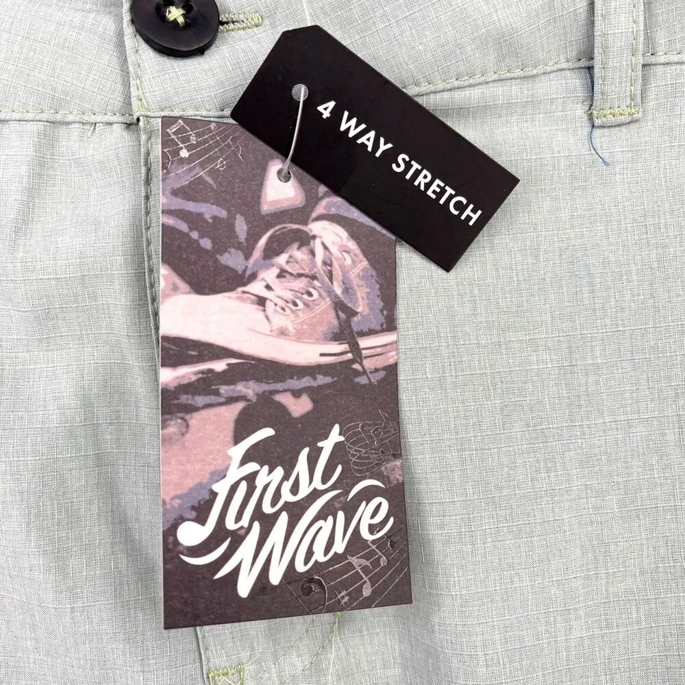 First Waves Boys Rip Stop Cargo Shorts Size 18 Light Blue Summer School Uniform
